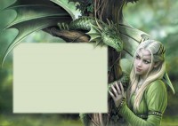 Dragon Greeting Card - Kindred Spirits