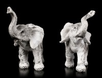 Elephant Figurines - Henna Harmony - Set of 2