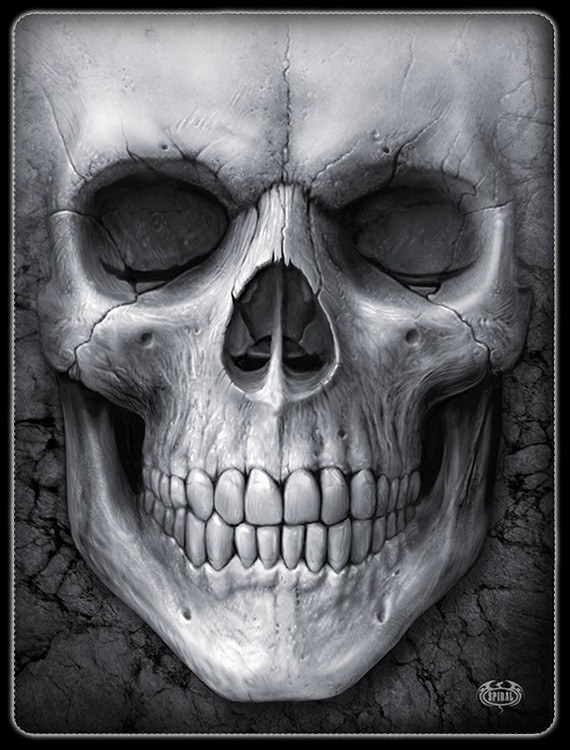 Fleecedecke Totenkopf - Solemn Skull