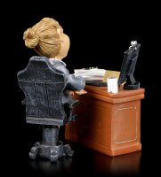 Funny Job Figurine - Lady Boss on Desk