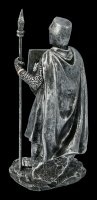 Tempelritter Figur mit Schild und Speer