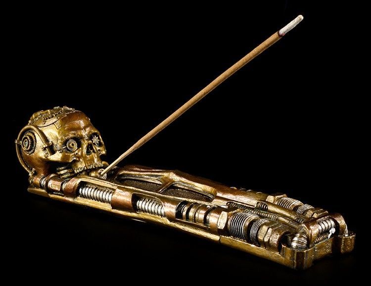 Incense Stick Holder - Steampunk Skull