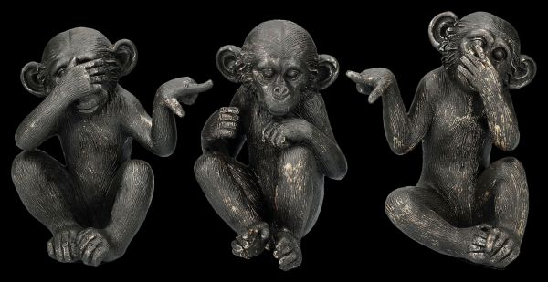 Baby Chimpanzee Figurines - No Evil Small