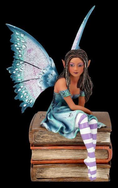 Fairy Figurine on Books - Book Fairy by Amy Brown