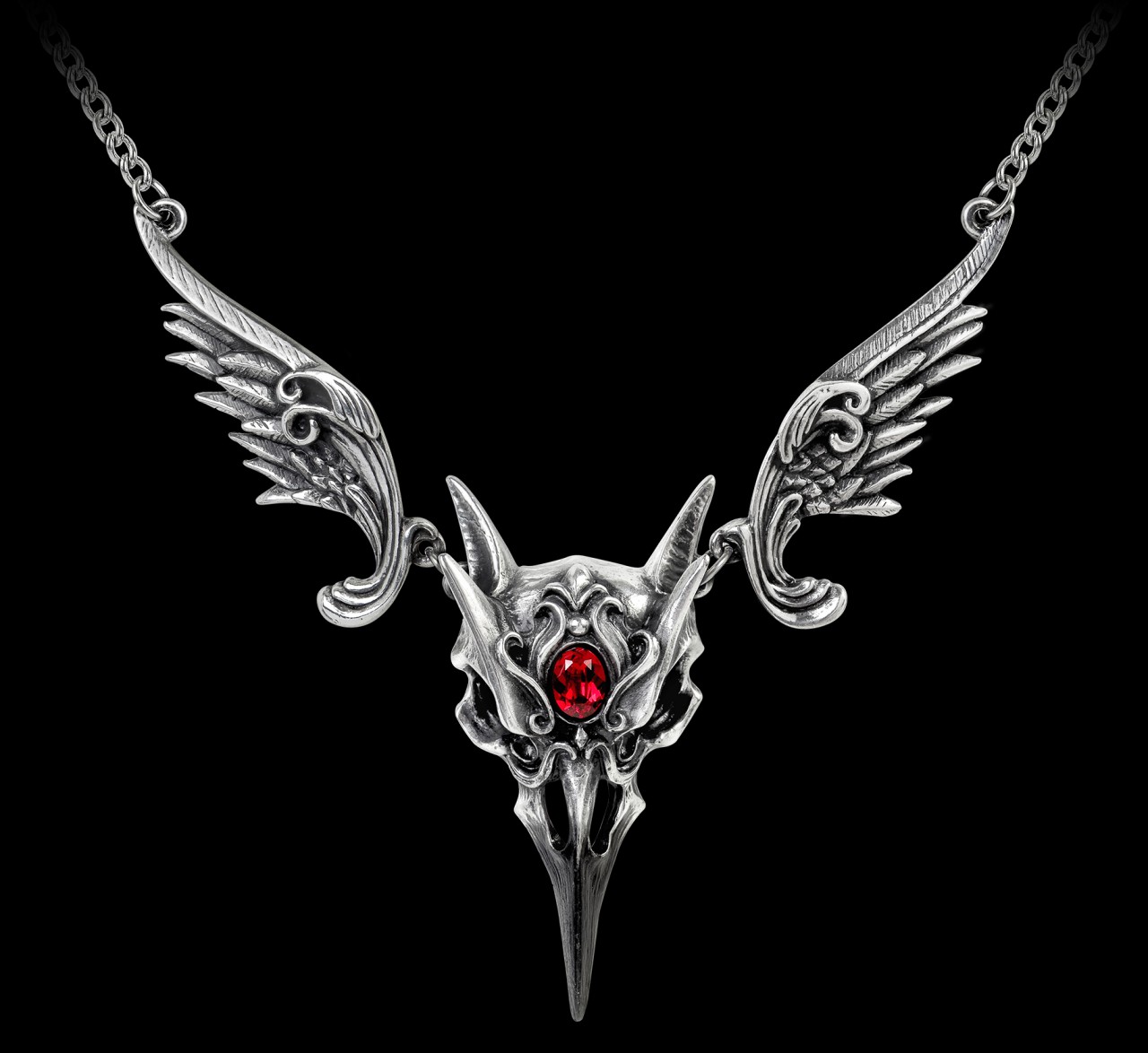 Alchemy Gothic Necklace - Masque Of The Black Rose