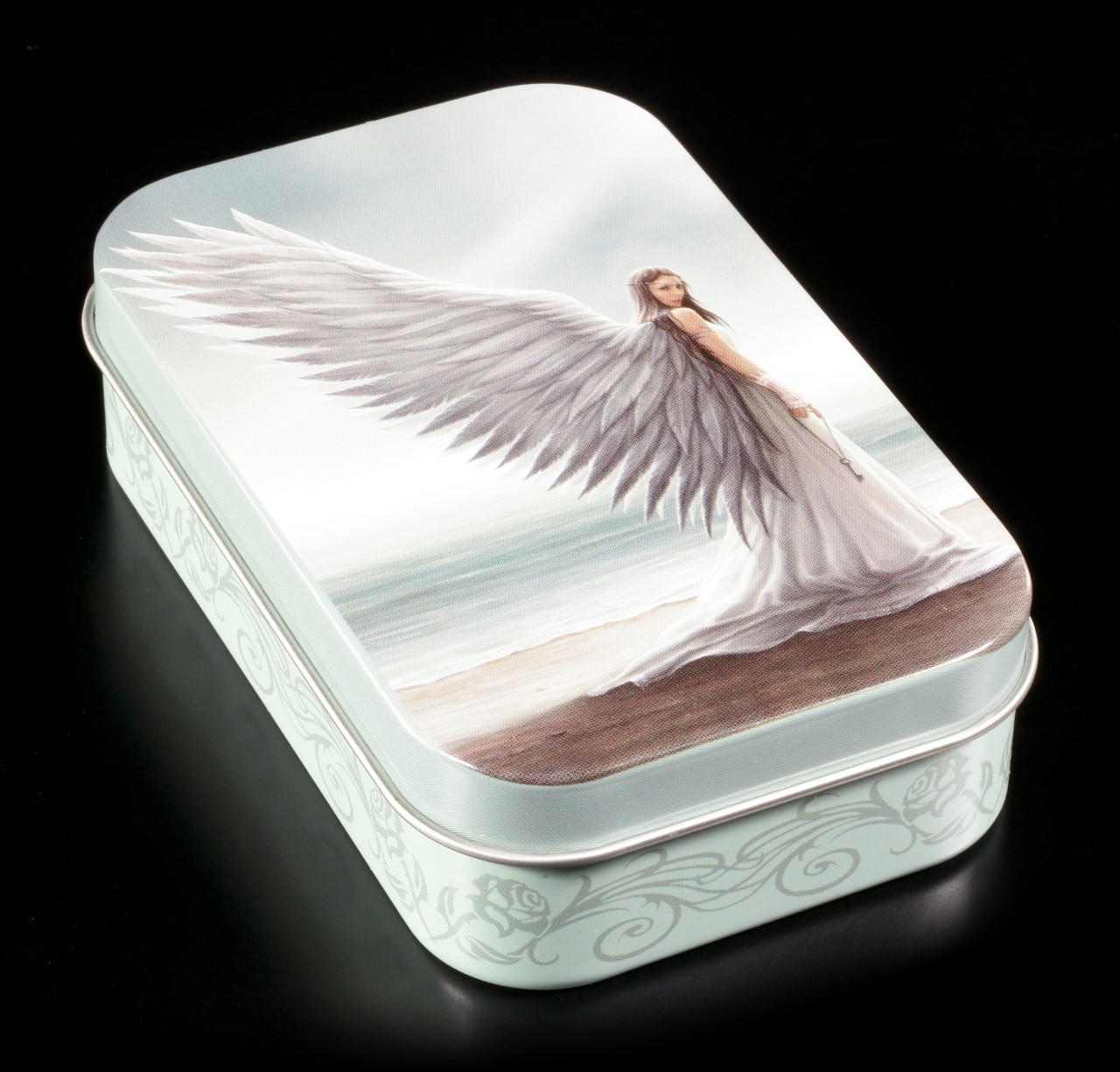 Metal Box with Angel - Spirit Guide by Anne Stokes
