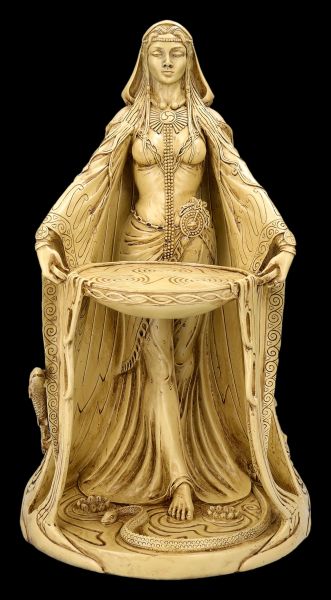 Danu Figurine large - Celtic Goddess beige