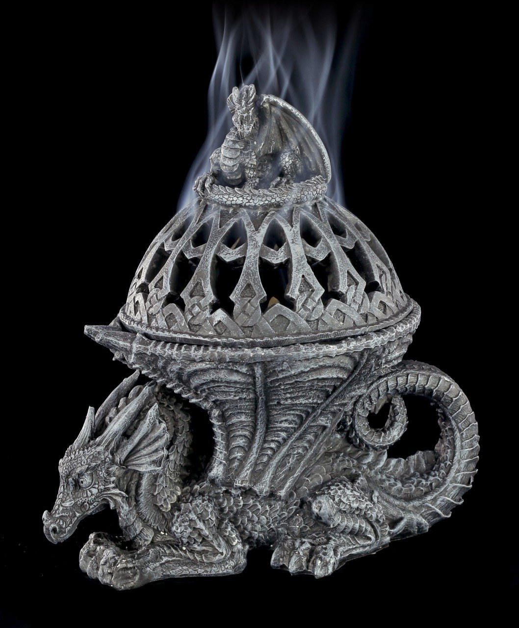 Dragon Incense Cone Holder - Cowering