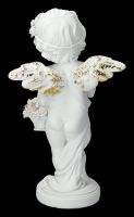 Angel Figurine - Cherub with Rose Basket