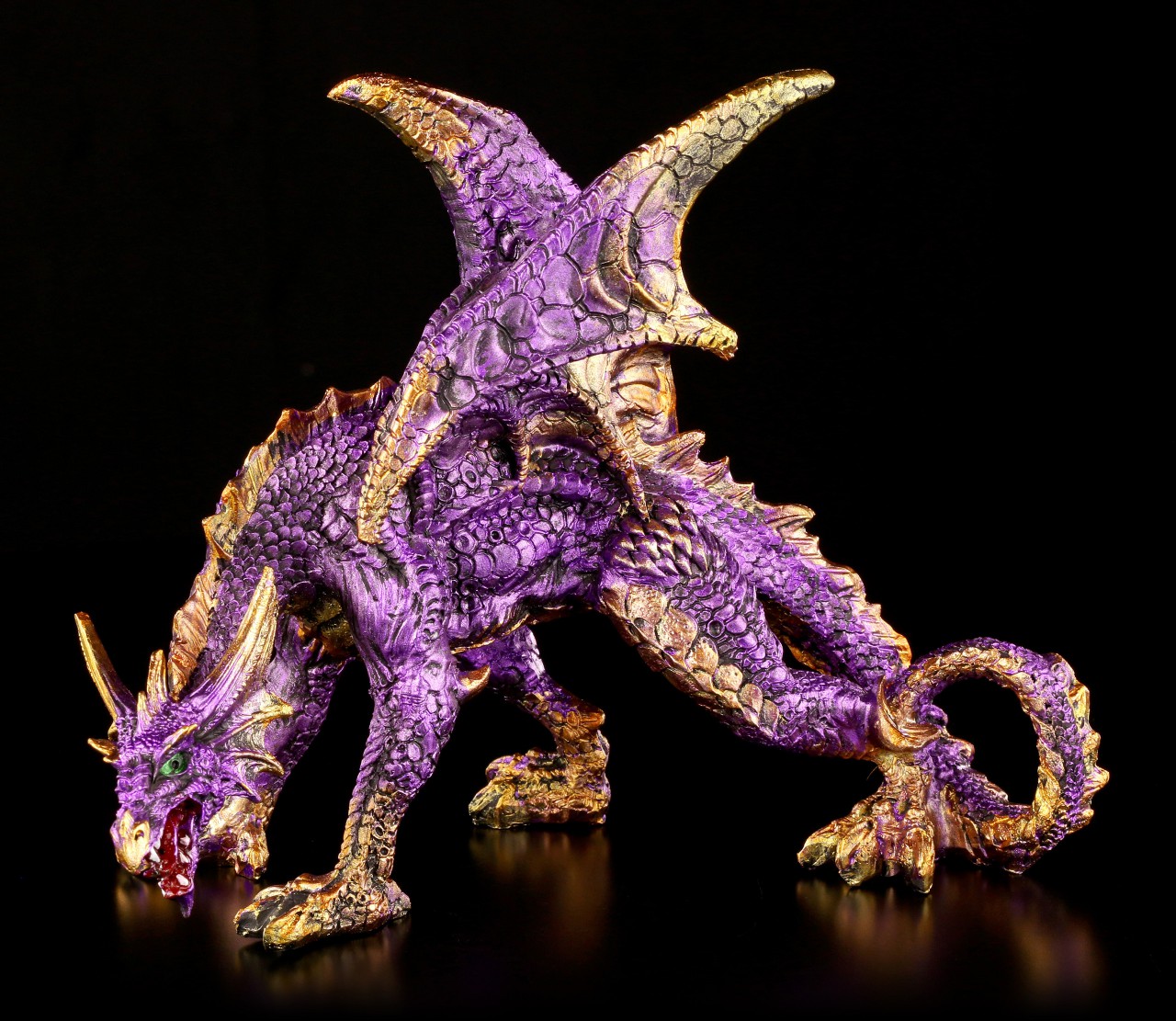 Dragon Figurine purple - Amethyst Fury