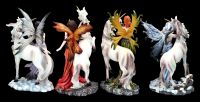 Fairy Figurines with Unicorns Set of 4
