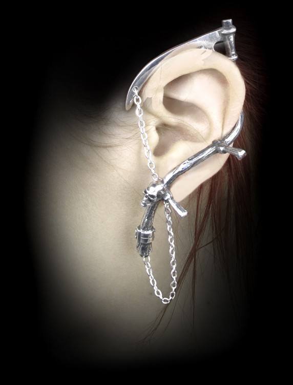 Alchemy Gothic Earring - The Harvester