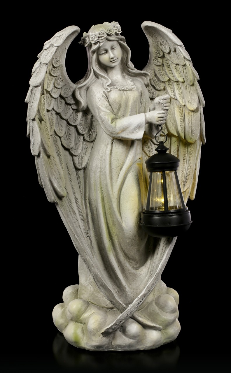 Angel Garden Figurine with Solar Lantern