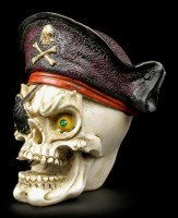 Totenkopf mit Piratenmütze