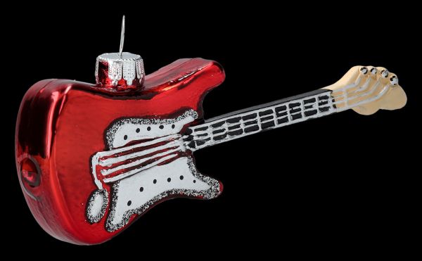 Weihnachtskugel - E-Gitarre rot