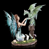 Elfen Figur - Arwen mit Drachenbaby