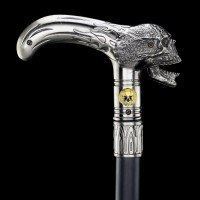 Swaggering Cane - Skull - Metal