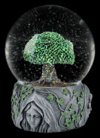 Schneekugel Wicca Lebensbaum - Dreifaltigkeit