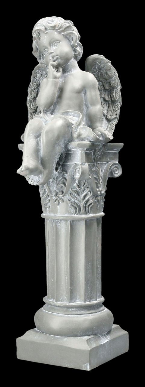 Angel Figurine Sitting on a Column