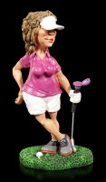Golfspielerin Figur in Modellpose - Kann&#39;s los gehen?