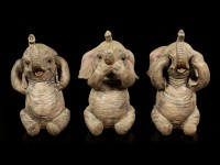 Elephant Figurines Set of 3 - No Evil
