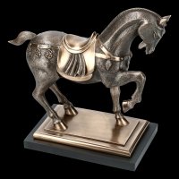 Horse Figurine - Decorated on Plinth