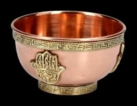 Copper Bowl - Hamsa Hand of Fatima