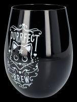 Wine Glass Cat - Purrfect Brew