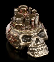 Pen Holder - Steampunk Skull