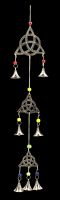 Wind Chime - Brass Triquetra with Bells