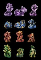 Mini Dragon Figurines - Set of 12