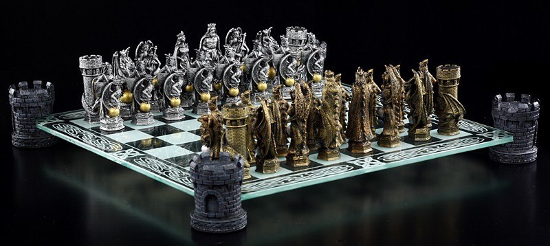 Chess Set - Dragons & Knights