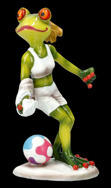 Funny Frog Figurine - Footballer