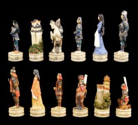 Chessmen Set - Samurai Warriors