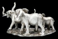 Elefanten Figur - Familie Antik Silber