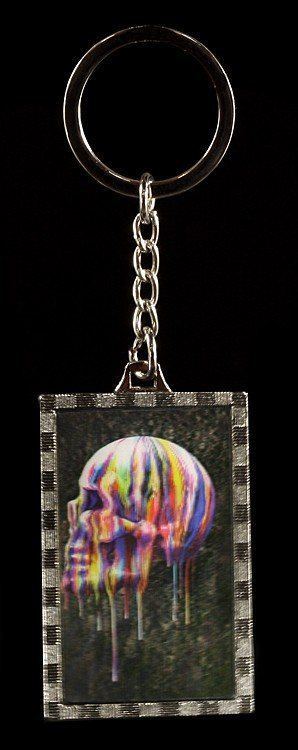 3D Schlüsselanhänger Totenkopf - Dripping Skull