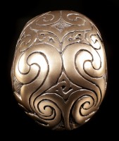Totenkopf - Celtic Skull bronze klein