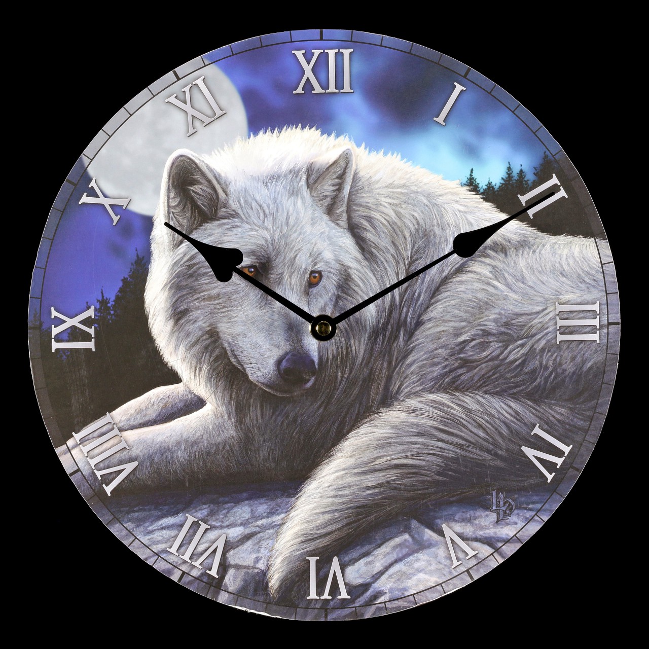 Clock with Wolf - The Guardian of the North