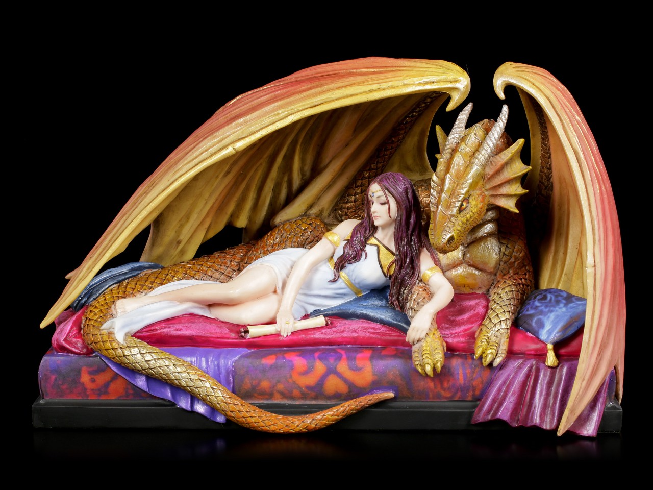 Dragon Figurine with Woman - Inner Sanctum
