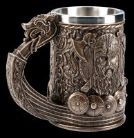 Viking Tankard - Drakkar bronzed