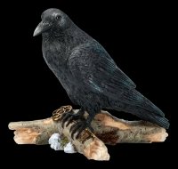 Crow Figurine - The Raven and the Key