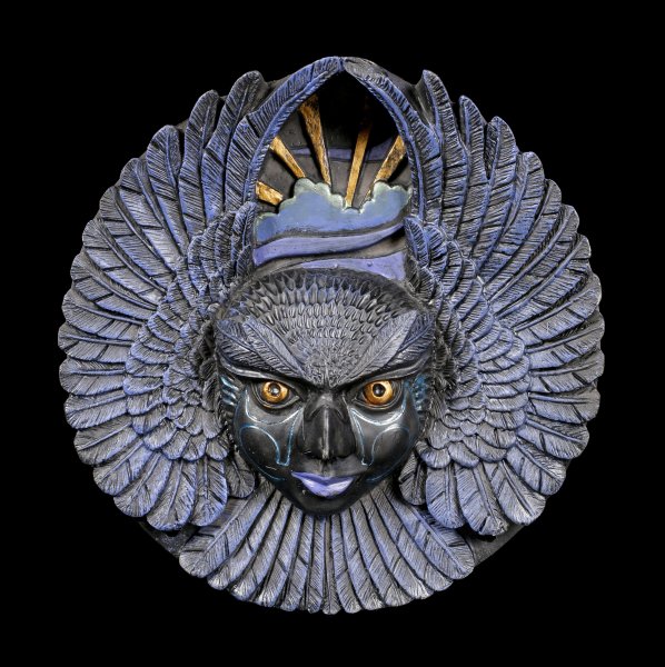 Wall Plaque Nighthawk - Spirit of the Night Sky by Oberon Zell