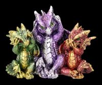Dragon Figurines Set of 2 - No Evil