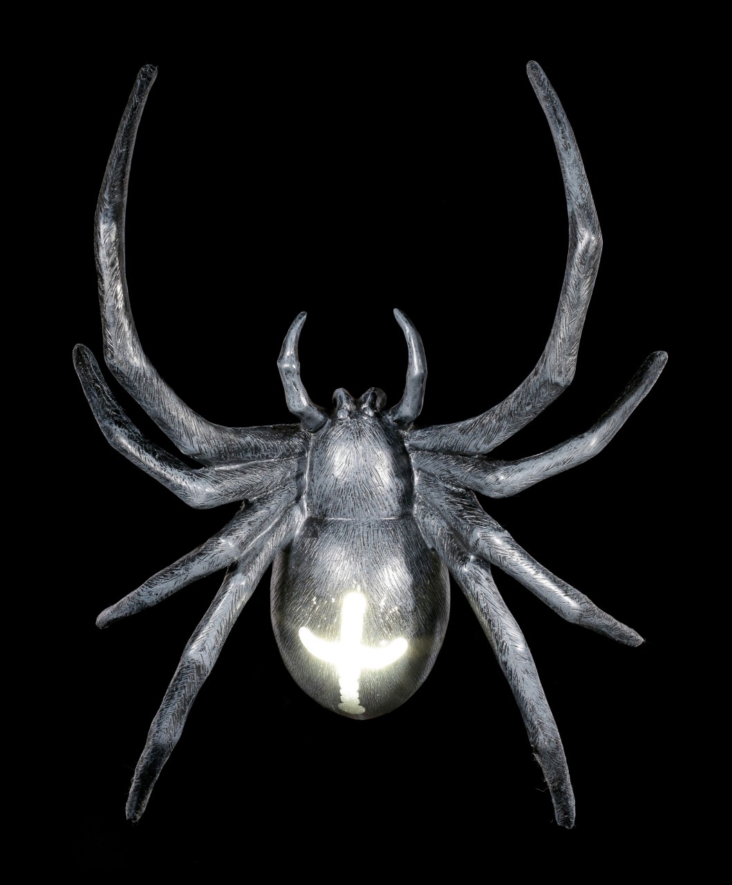 Wandlampe - Große Spinne mit LED - Batteriebetrieben