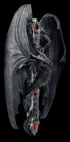 Wandrelief Drache mit Kreuz - Gothic Dragon