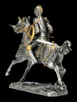 Pewter Knight with Lance on Horse