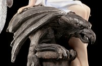 Angel Figurine with Griffin - Light & Darkness
