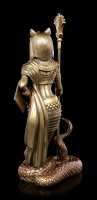Bastet Figur mit Schlangenkörper - bronziert