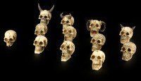 Small Skulls - Set of 12