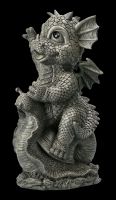 Garden Figurine - Dragon Riding on Snail